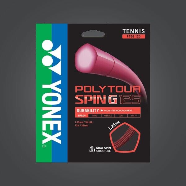 YONEX POLY TOUR SPIN RED inc fitting
