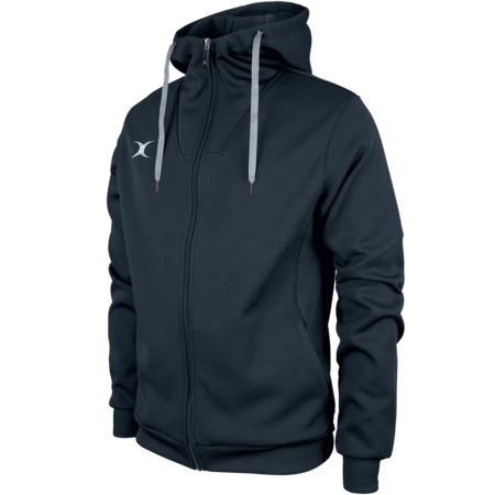Stags Navy Full zip Performance hoodie