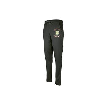 Green Moor CC Pro Performance Trousers with embroidered badge and iniitials