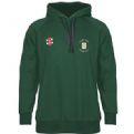 Green Moor CC Storm Hoodie with embroidered badge and initials