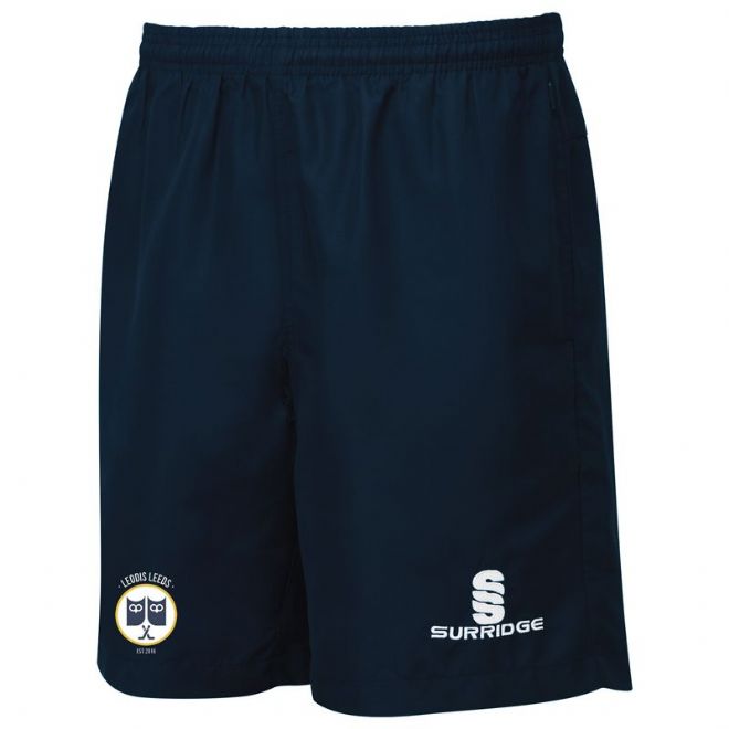 Leodis Hockey Club Training Shorts with full colour crest embroidery