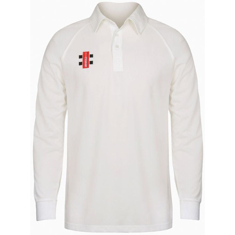 Leymoor CC Long Sleeve playing Shirt with embroidered badge and Sponsor