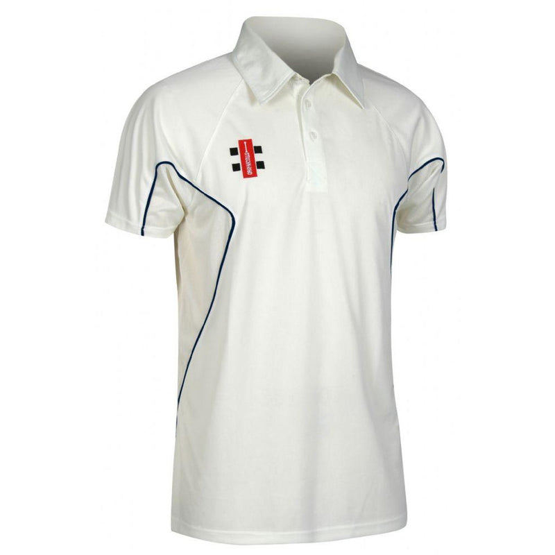 Leymoor CC Short Sleeve playing Shirt with embroidered badge & Sponsor Print