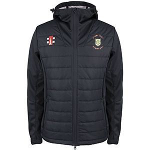 Green Moor CC Pro Performance training Jacket with embroidered badge and initials